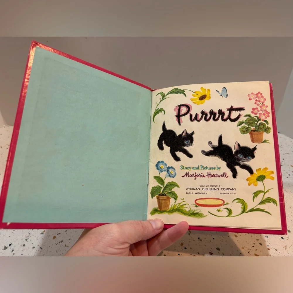 Vintage 1960s Whitman Purrrrt Fuzzy Wuzzy Children’s Book –‎ Tell-A-Tale